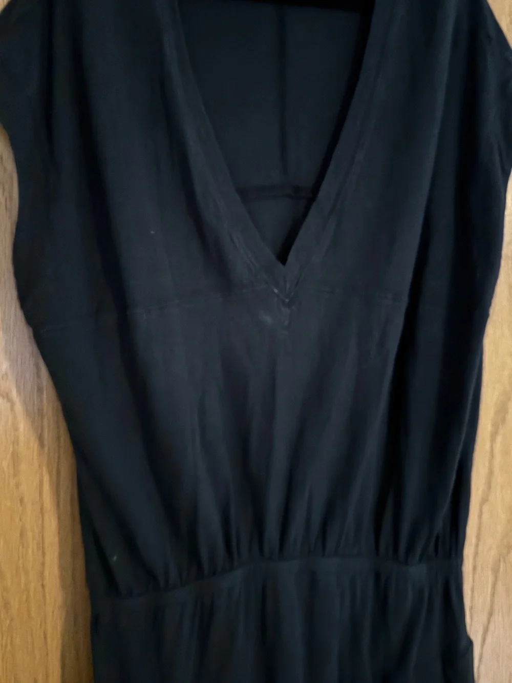 Free People washed Black V-Neck Women's Dress